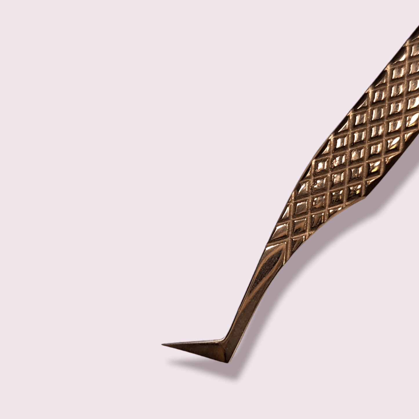 #007 Volume Tweezer with textured grip and angled precision tip for eyelash extension application