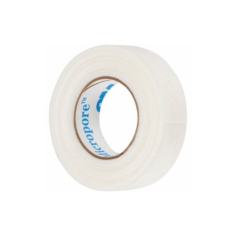 Roll of white 3m Micropore Tape designed for gentle, breathable adhesion in eyelash extension and beauty applications