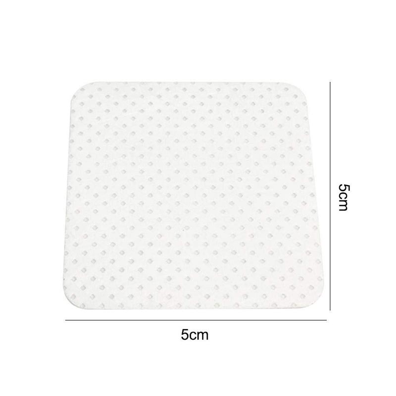Adhesive Nozzle Wipes square white textured cleaning pads measuring 5cm by 5cm for precise use