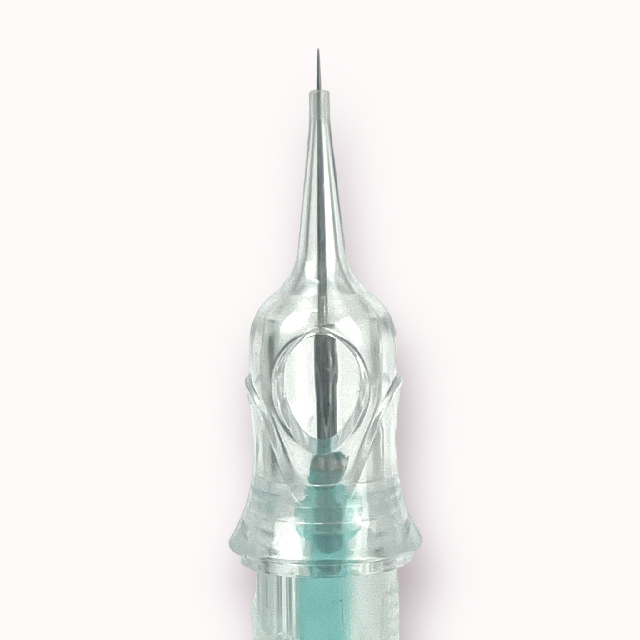 Close-up of a single Bella3D Supreme Needles - PMU Cartridges needle used for permanent makeup procedures