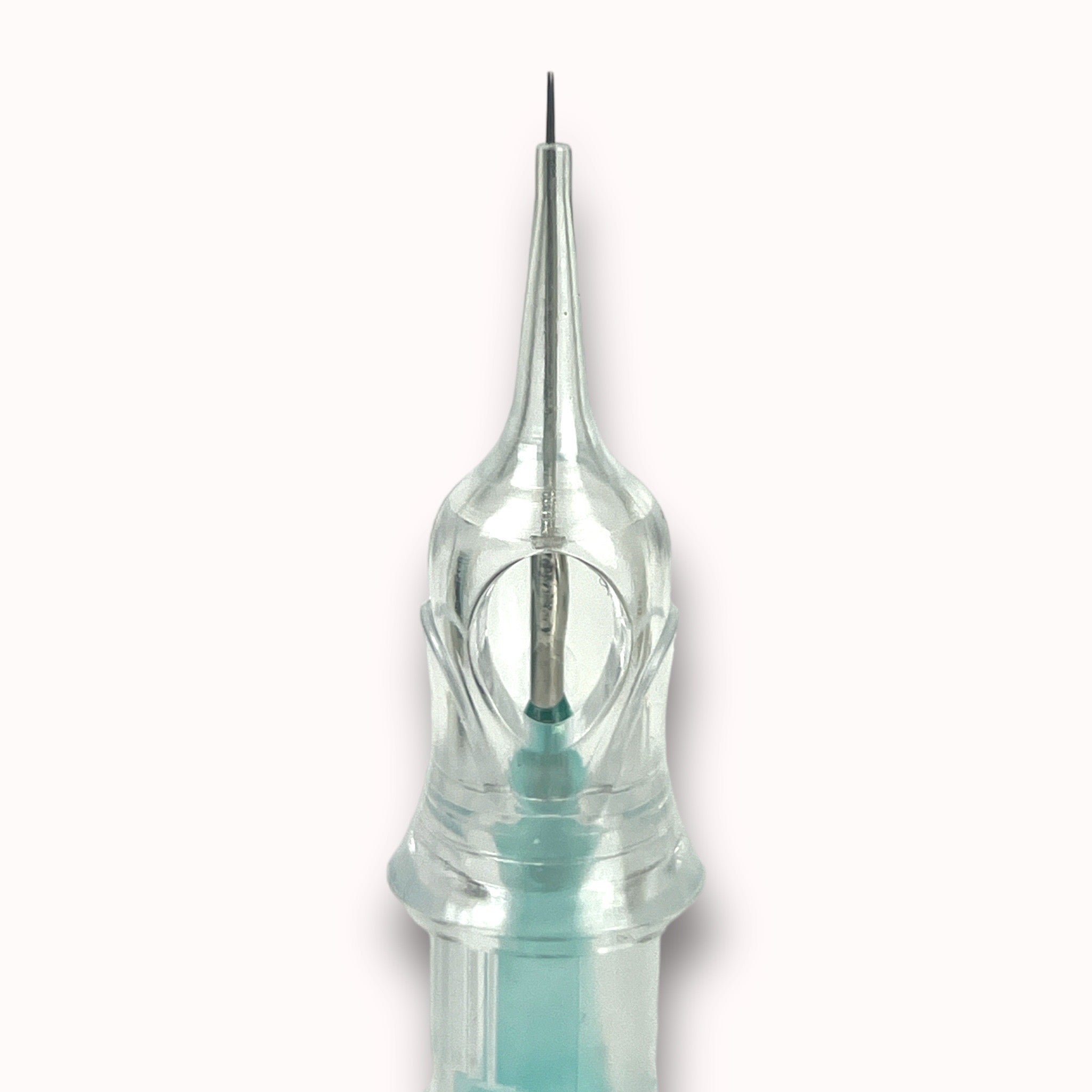 Bella3D Supreme Needles - PMU Cartridges showing a close-up of the fine needle tip and transparent cartridge body