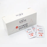 White packaging box and sachets of CS LAB Power Repair Cream for skin treatment displayed on a white background