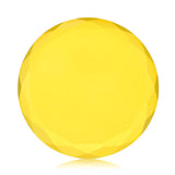 Yellow faceted Crystal Lash Glue Stones accessory for eyelash extensions with a polished, gem-like appearance