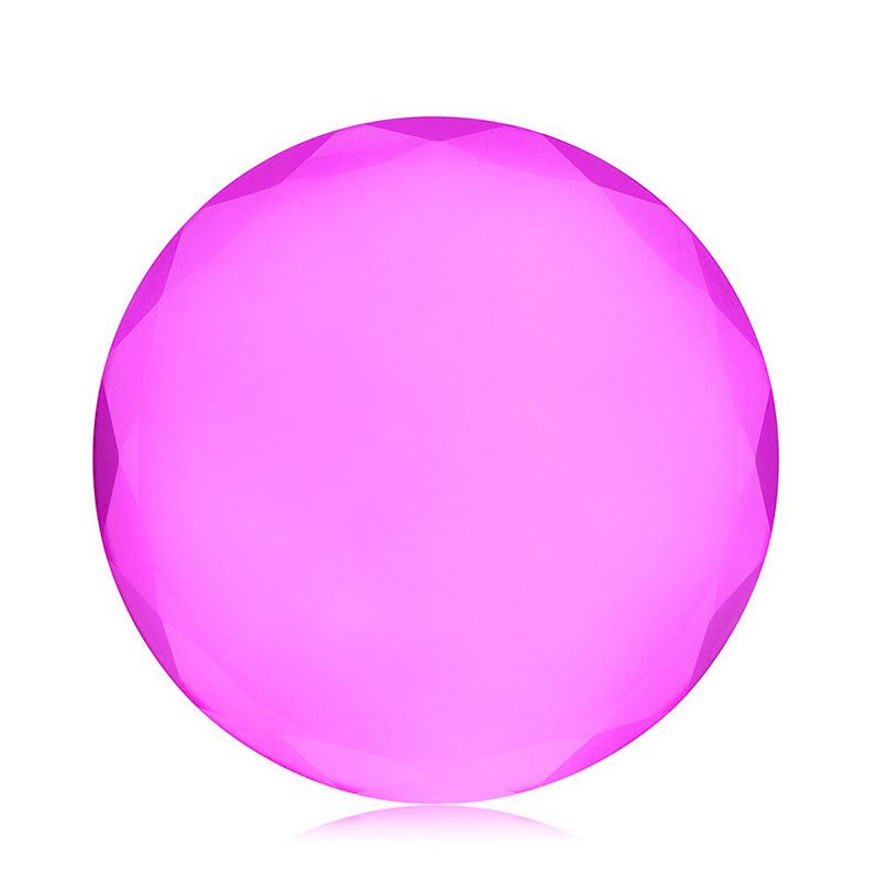 Bright pink round crystal used as Crystal Lash Glue Stones for eyelash extension accessories and adhesive work