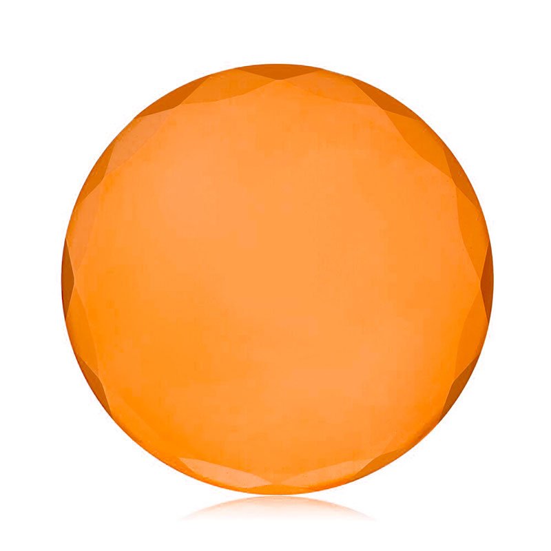 Bright orange faceted Crystal Lash Glue Stones for eyelash extension accessories and adhesive use