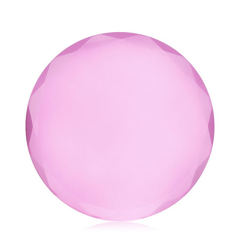 Pink faceted crystal stone used as a decorative tool accessory for Crystal Lash Glue Stones in eyelash extensions.