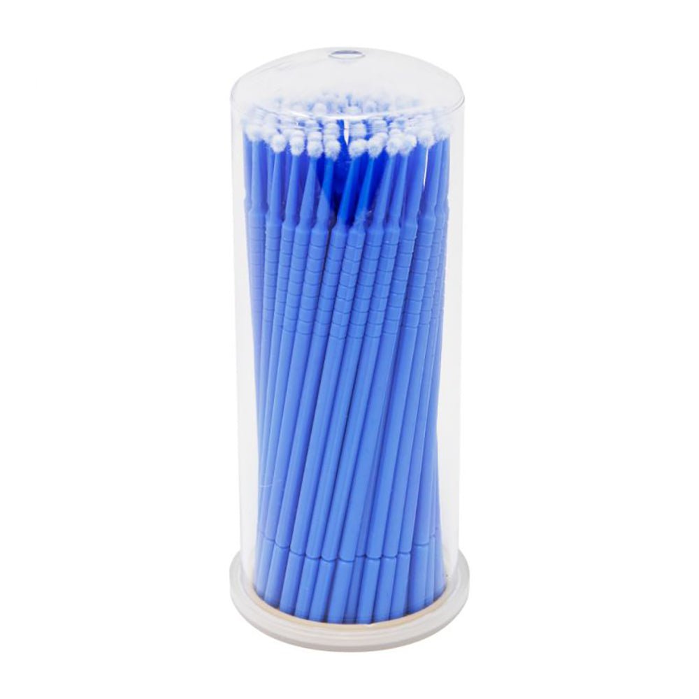 Disposable Micro Tip Applicators in blue with precision tips, ideal for eyelash extensions and permanent make-up supplies.