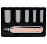Electric Glue Shaker - Rechargable with five stainless steel shaking containers in black case for eyelash extension adhesives