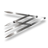 Eyebrow Measuring Divider metal tool with adjustable arms for precise eyebrow shaping and microblading applications