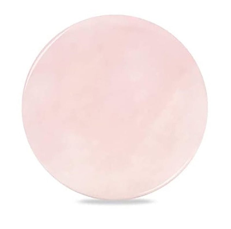 Smooth round pale pink Jade Stone used for eyelash extension accessories and microblading tools.