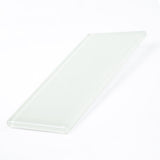 Clear rectangular Lash Glass Tiles on a white background for eyelash extension supplies and accessories.