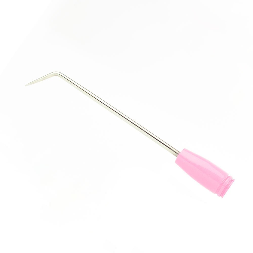 Lash Lift Pick with a pink handle, designed for precise application in eyelash extension accessories and beauty treatments