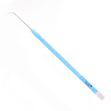 Lash Lift Pick with a blue handle and angled metal tip designed for precise eyelash extension application and shaping.