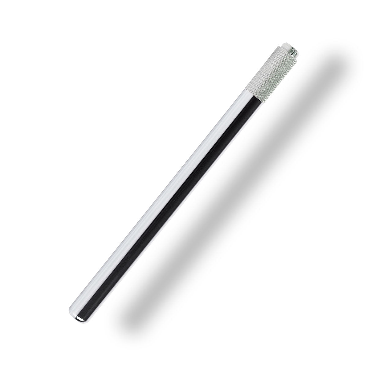Manual Microblading Pen with silver handle designed for precise microblading and permanent make-up applications