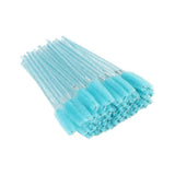 A bundle of blue disposable Mascara Wands designed for eyelash extension and beauty application purposes