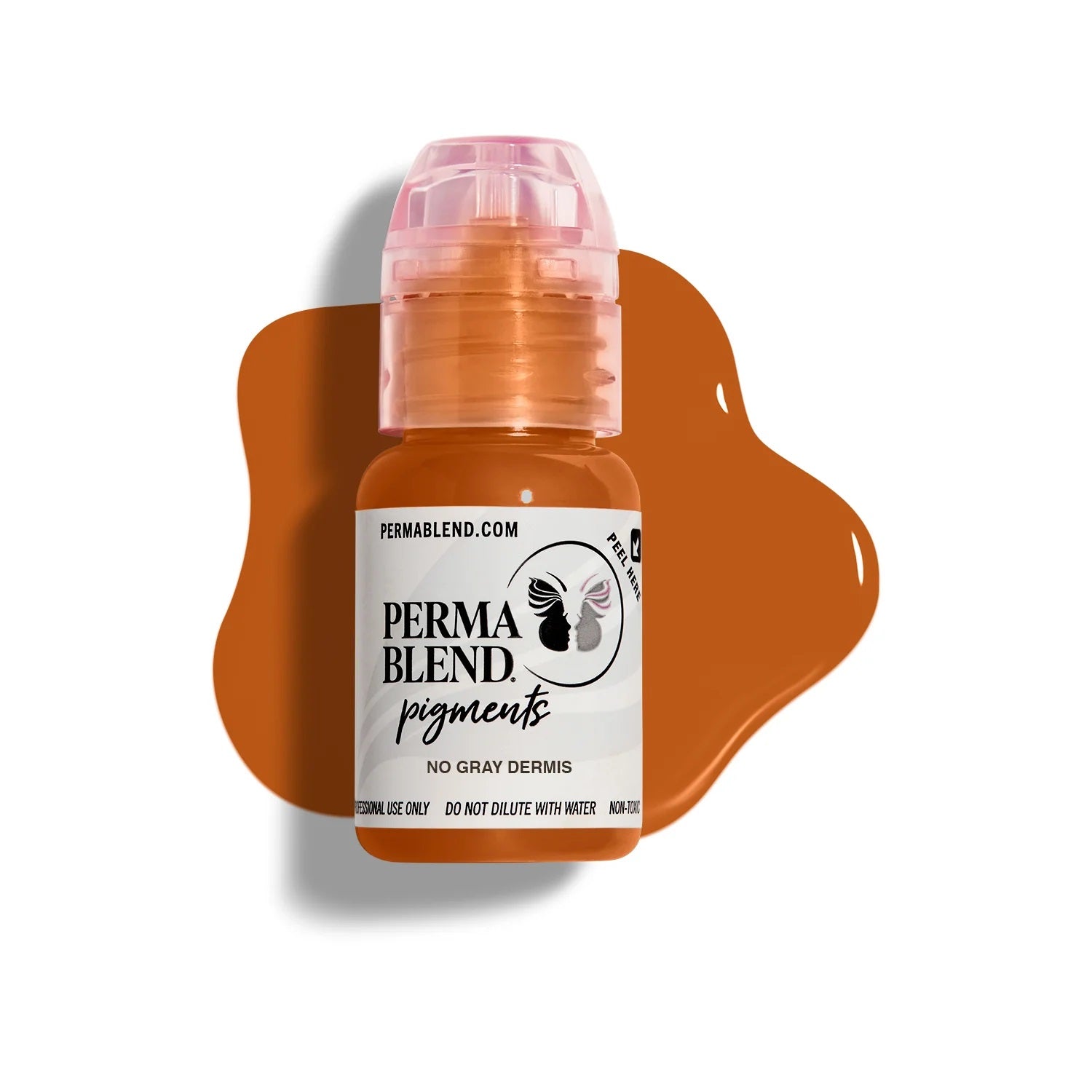 Perma Blend Skin Tone Pigments bottle with warm brown pigment for microblading and permanent makeup supplies