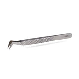 SBD THREE Volume Tweezer with textured grip and angled tips for precision in eyelash extension application