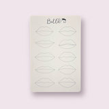 PMU Practice Skin - Lip Shading