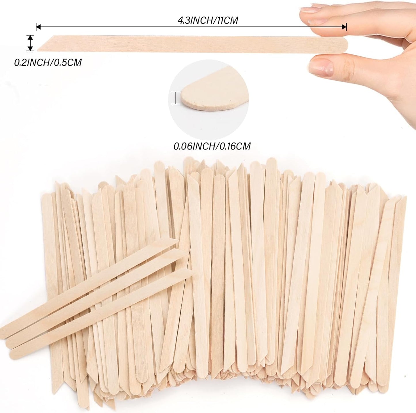 wood sticks for waxing in a bundle