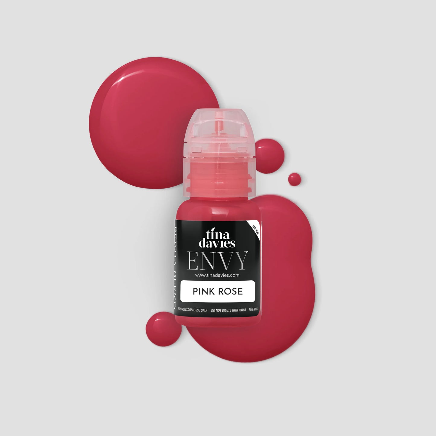 tina davies envy lip pigment bottle in pink rose